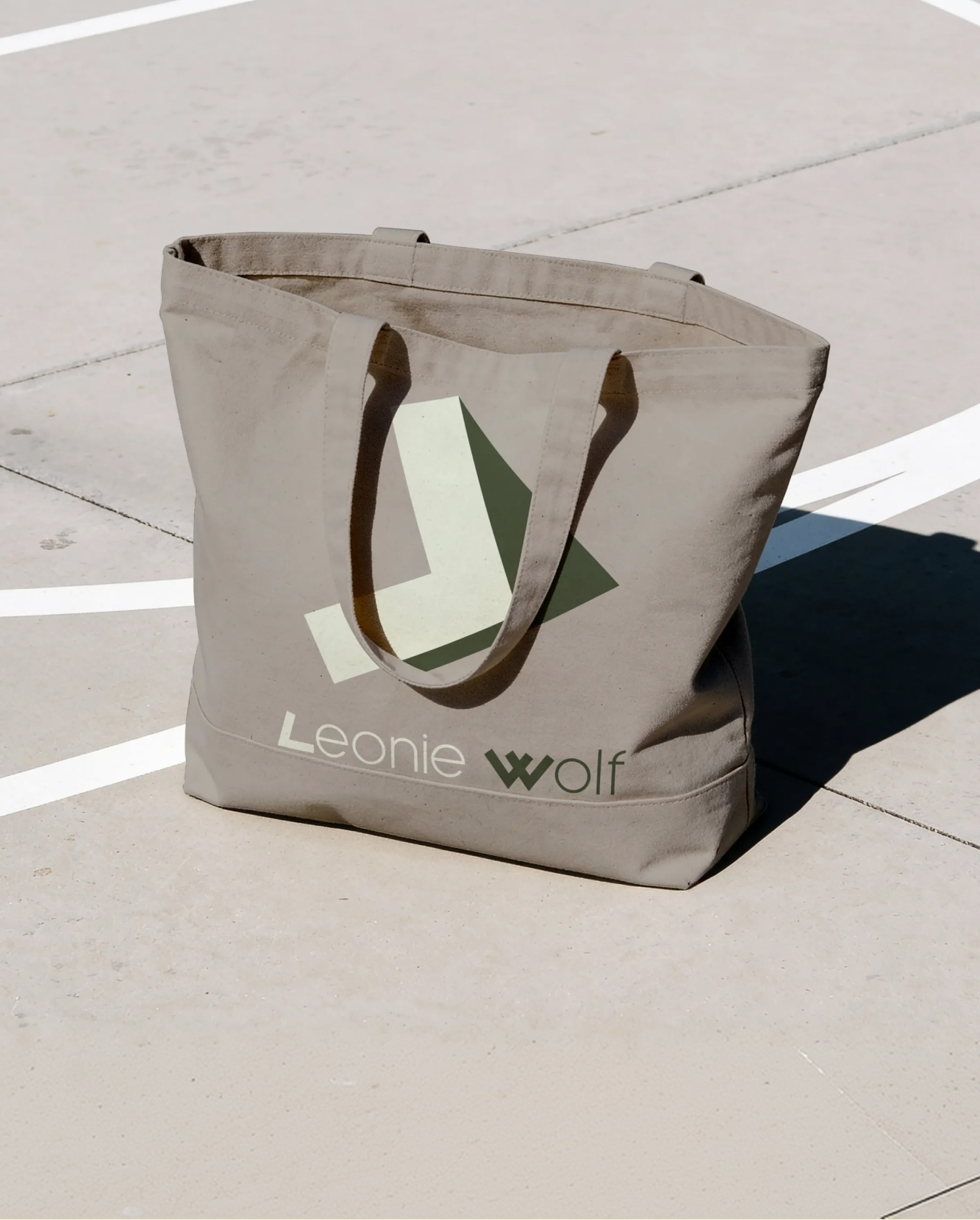 Leonie Wolf, Stofftasche mit Bildmarke